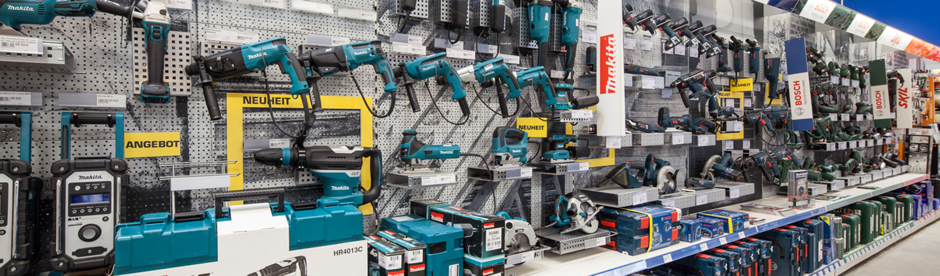 Werkzeug, Maschinen, Eisenwaren, Elektrowerkzeug, Messewerkzeuge, Fliesenwerkzeuge, Kellen, Trockenbauwerkzeug, Reibebretter, Hammer, Beile, Axte, Handsägen, Zangen, Schraubendreher, Schraubenschlüssel, Werkzeug für Metallverarbeitung, Richtlatten, Rührwerkzeug, Bohrmaschinen, Akkuschrauber, Baustellenradios, Schleifgeräte, Elektrische Sägen, Laser, Laserliner, Schrauben, Dübel, Bosch, Einhell, kwb, makita, Proline