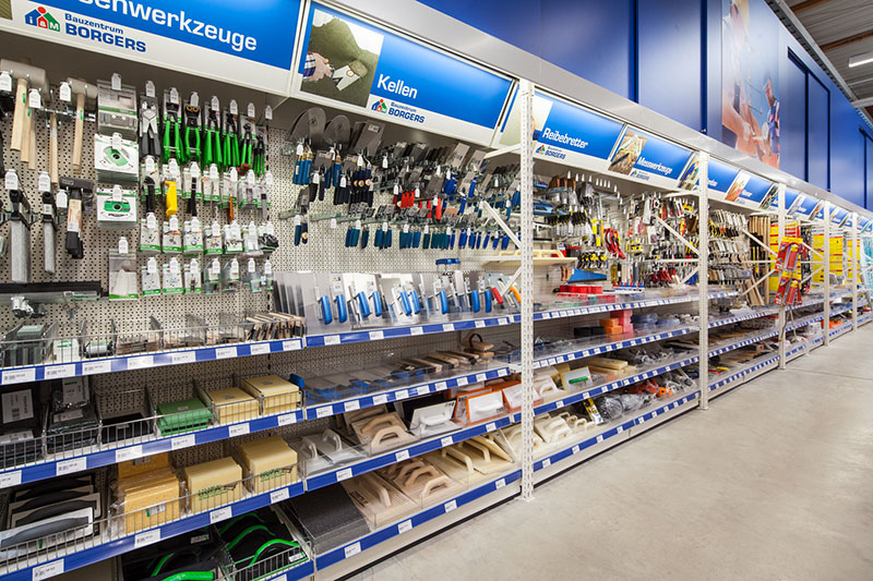Handwerkzeuge, Werkzeuge, Kellen, Zangen, Fliesen verlegen, Verputzen, Schrauben, Sägen, Projekt, Bauzentrum Borgers verleiht Maschinen, Mietservice, Hammer, kwb